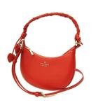 ケイトスペード KATE SPADE 美品 ノヴァ ブレイデッド ハンドバッグ ショルダーバッグ レザー 赤 レッド KN610-600-600-U QY3102
