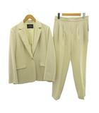 グリーンレーベルリラクシング ユナイテッドアローズ green label relaxing 手洗い可 レックスツイル ノーラペル セットアップ ジャケット ベージュ 40 約L 3514-147-1790