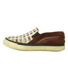 ルイヴィトン LOUIS VUITTON モノグラム スリッポン シューズ 総柄 UK7 26.0cm 紅 白 ボルドー ホワイト 0927 ■IBO106