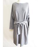 プラステ PLST ワンピース ウエストリボン  グレー M