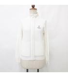 キャロウェイ CALLAWAY ゴルフ スポーツウエア ニット ジャケット ブルゾン 長袖 ジップアップ ハイネック ホワイト 白 S