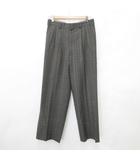 ミズノ MIZUNO GRAND MONARCH ゴルフ スポーツウェア パンツ スラックス ロング チェック ウール混 グレー ブルー  76