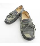 コールハーン COLE HAAN ドライビングシューズ デッキシューズ カモフラ 迷彩 カーキ グリーン ブラック 7 1/2M