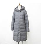 マッキントッシュフィロソフィー MACKINTOSH PHILOSOPHY コート ダウンコート ジップアップ 比翼 フード ベルト グレー 40