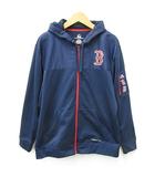 マジェスティック MAJESTIC ジャケット 野球 ベースボール Redsox フード ジップアップ 裏起毛 ネイビー レッド 紺 赤 XL