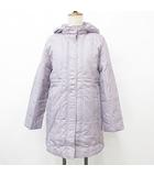 クロコダイル CROCODILE コート ダウンコート ジップアップ フード 紫 パープル M