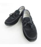 コールハーン COLE HAAN ドライビングシューズ デッキシューズ スエード ブラック 黒 7 1/2M