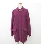 ペニーブラック PENNYBLACK コート ステンカラー ロング ウール 紫 パープル 42