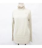 キャロウェイ CALLAWAY スポーツウエア ゴルフ ニット セーター 2023年モデル 長袖 タートルネック ハイネック ラメ 吸湿発熱 ゴールド ベージュ L