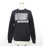 パーリーゲイツ PEARLY GATES ジャックバニー Jack Bunny!! スポーツウエア ゴルフ ニット 2023年モデル セーター 長袖 丸首 刺繍 ロゴ 黒 ブラック 1