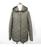 ゴールデンベア GOLDEN BEAR コート キルティングコート 中綿 ステンカラー フード 裏チェック カーキ 緑 グリーン L