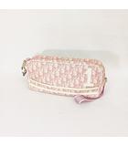 クリスチャンディオール Christian Dior ショルダーバッグ クロスボディ 斜めがけ トロッター ピンク ホワイト ☆AA★