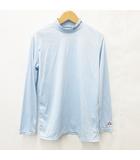 ルコックスポルティフ le coq sportif ゴルフ スポーツウエア シャツ 長袖 ハイネック ロゴ 刺繍 青 ブルー LL