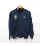 キャロウェイ CALLAWAY ゴルフ スポーツウエア ジャケット ジップアップ ハイネック 紺 白 赤 ネイビー ホワイト レッド M