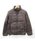 フィラ FILA ダウンジャケット ジップアップ ロゴ 茶 ブラウン M