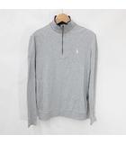 ポロゴルフ ラルフローレン POLO GOLF RALPH LAUREN ゴルフ スポーツウエア シャツ 長袖 ハイネック ハーフジップ 微起毛 グレー 紺 ネイビー S
