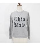 ジャーナルスタンダード JOURNAL STANDARD ニット セーター 長袖 丸首 文字 綿 シルク グレー