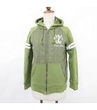 チャンピオン CHAMPION ジャケット 中綿ジャンバー 長袖 ジップアップ フード 緑 グリーン M