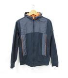 ヒューゴボス HUGO BOSS ジャケット ゴルフ スポーツウェア 長袖 ジップアップ フード メッシュ 紺 オレンジ ネイビー M