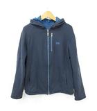 ヒューゴボス HUGO BOSS ジャケット ゴルフ スポーツウェア リバーシブル 長袖 ジップアップ フード ロゴ ボーダー 紺 ネイビー L ☆AA★