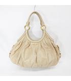 ミュウミュウ miumiu ハンドバッグ トートバッグ ショルダーバッグ レザー ベージュ ☆AA★