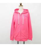 アンダーアーマー UNDER ARMOUR スポーツウエア パーカー 長袖 ジップアップ フード プリント ロゴ リブ ピンク LG