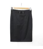 グッチ GUCCI スカート タイトスカート ひざ丈 バンブー型ビット ベンツ 総裏 黒 ブラック 36