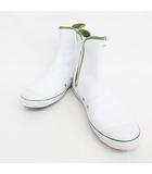 ラコステ LACOSTE ブーツ ショートブーツ サイドジップ サイドゴアブーツ ホワイト グリーン 39