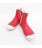 ラコステ LACOSTE ブーツ ショートブーツ サイドジップ サイドゴアブーツ レッド ホワイト 39