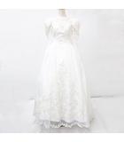  Marriye ドレス ウエディングドレス プリンセスライン 衣装 2次会 パーティー リボン 刺しゅう スパンコール パールビーズ オーガンジー チュール オフホワイト 7