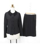  AGRADECER フォーマル ブラックフォーマル セットアップ ブラウス ノーカラー レース スペア衿 タイト ロング 黒 ブラック 11