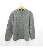 ユニクロ UNIQLO セーター 長袖 ヘンリーネック ウール グレー L