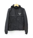 プラダ PRADA ジャケット ナイロンジャケット フード ジップアップ ロゴ SGC052 S221 1WQ9 ブラック 黒 48 ☆AA★