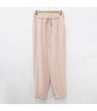 プレインピープル PLAIN PEOPLE パンツ ジョガーパンツ ロング 総ゴム ドロスト ピンク 2