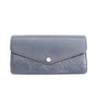 モノグラム アンプラント ポルトフォイユサラ 財布 長財布 二つ折り マリーヌルージュ ネイビー 紺 レッド M62125 ☆AA★