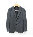 ユニクロ UNIQLO ジャケット テーラードジャケット シングル 綿 グレー L