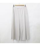 ピッコーネ PICONE ROMA パンツ ワイドパンツ ロング ゴム メタルプリント グレージュ 黒 ブラック 40