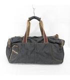 ディーゼル DIESEL バッグ ボストンバッグ ショルダーバッグ 2WAY デニム レザー インディゴ 青 ブラウン 茶