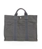 エルメス HERMES エールライン MM トートバッグ ハンドバッグ グレー ☆AA★
