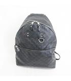 グッチ GUCCI リュックサック デイパック グッチシマ GG柄 シェリーライン レザー ブラック 黒 ☆AA★
