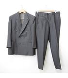  BESPOKE TAILOR オーダースーツ セットアップ テーラージャケット ダブル ピークドラペル スラックス ボタンフライ ストライプ 総裏 グレー