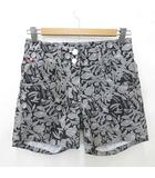 フィラ FILA GOLF ゴルフ スポーツウエア パンツ ショートパンツ 総柄 黒 グレー ブラック M