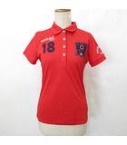フィラ FILA GOLF ゴルフ スポーツウエア シャツ ポロシャツ 半袖 赤 紺 レッド ネイビー M