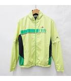 ルコックスポルティフ le coq sportif ゴルフ スポーツウエア ジャケット ウインドブレーカ 2WAY 長袖 半袖 ジップアップ スタンドカラー メッシュ 黄 紺 緑 イエロー ネイビー グリーン L