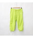 ジーフィット G-FIT フィットネス スポーツウエア パンツ ハーフパンツ リブ ドロスト 緑 グリーン L