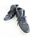 ヒューゴボス HUGO BOSS スニーカー ハイカット レザー ネイビー 紺 42 ☆AA★
