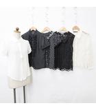 レトロガール RETRO GIRL その他まとめ ブラウス 5枚セット 半袖 長袖 ノースリーブ レース フリル 刺繍 花柄 ドット柄 白 黒 ホワイト ブラック M F