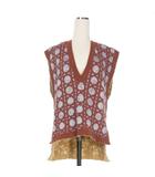 マメクロゴウチ  Mame Kurogouchi 20AW Kintted Vest ニットベスト セーター 2 ブラウン/ベージュ MM20FW-KN012