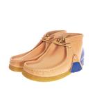 クラークス clarks Wallabee Boot ワラビーブーツ 靴 UK9.5 27.5cm ナチュラル/ブルー 青
