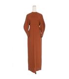 マメクロゴウチ  Mame Kurogouchi 23AW Cotton Jersey Dress コットンジャージードレス ワンピース 2 ブラウン 茶 MM23PF-JS735